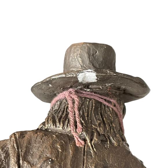 Michael Garman Shootist Cowboy Sculpture Vtg 1986 Western Statue Signed READ - Picture 6 of 15